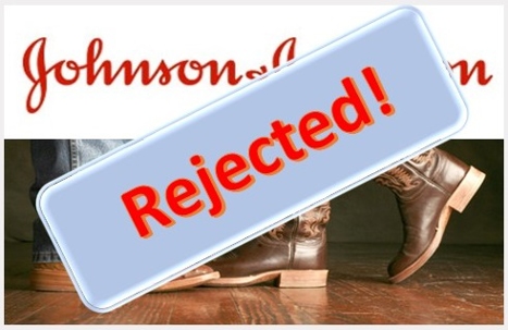 J&J logo and a sign rejected