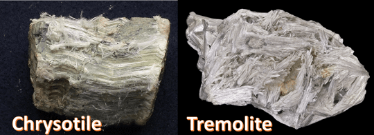 Chrysotile and Tremolite