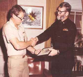 Rick's honorable discharge from the U.S. Navy