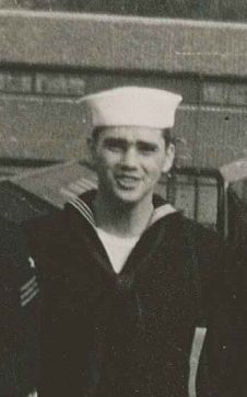 Clyde Robison aboard the USS Hector Sasebo, Japan 1959