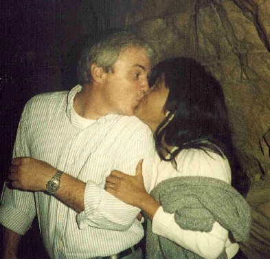 Ron and Edna in the 'Kissing Cave'