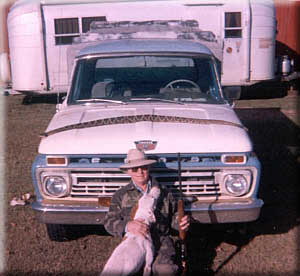 Red Barrett with his 6 ft. rattle snake