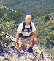 David is on the top of the mountain