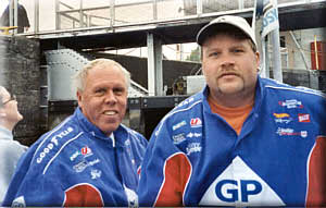 Jan and his son Troy the day before his second chemotherapy treatment