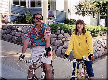 Keith and his sister Candace in front of his home. All the rocks were carried and carefully positioned by Keith. The rocks weighed between 100 to 200 pounds