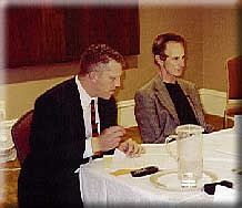 Attorney Trey Smith (l) and Sal Pisciotta(r) during Sal's deposition 9/11/00