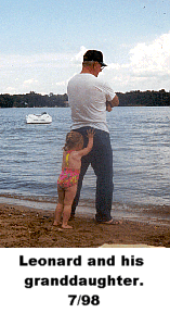 Leonard and his granddaughter