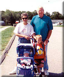 Eleanor and James with some of their grandchildren