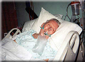 James Ward, hospitalized